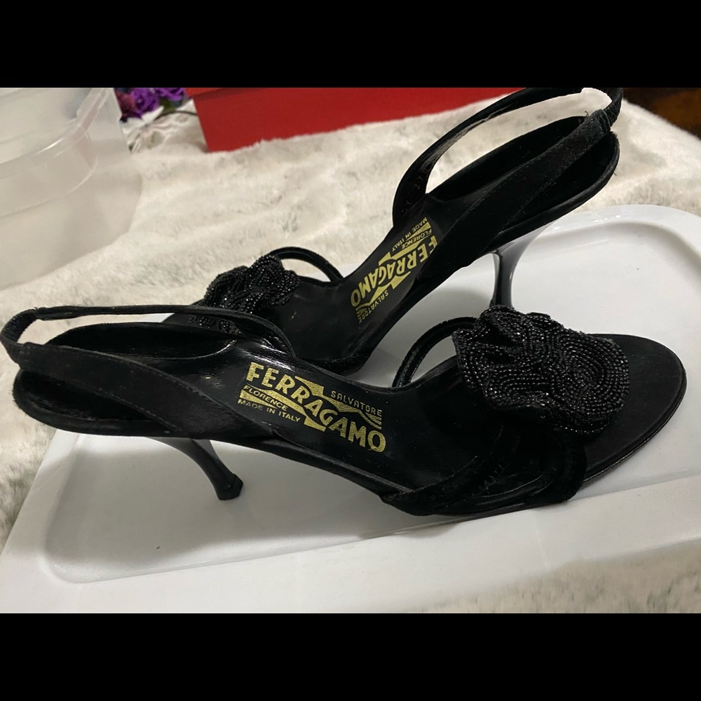 Ferragamo Black Heels